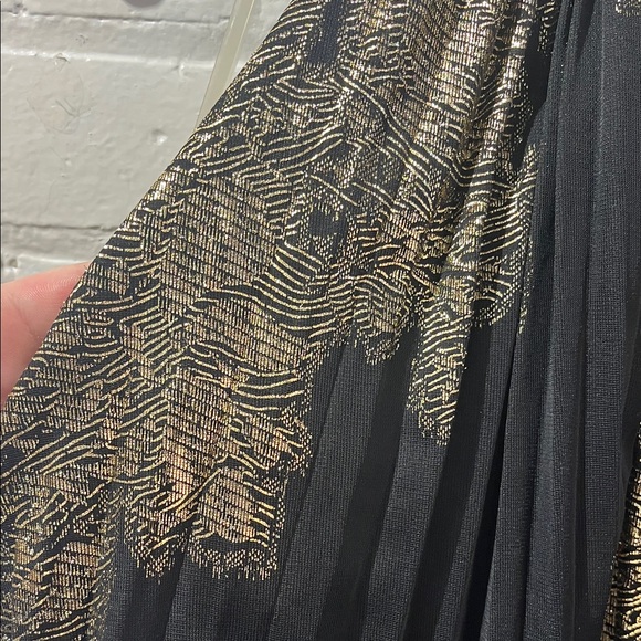 MSK Elegant Black and Gold Maxi Dress NWT - Picture 7 of 9